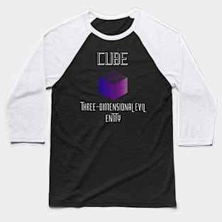 Cube Three dimensional evil entity Baseball T-Shirt